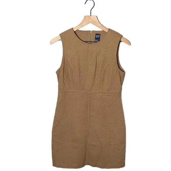 GAP | Dresses | Gap Womens Tan Brown Wool Blend Sleeveless Dress Size 4 |  Poshmark